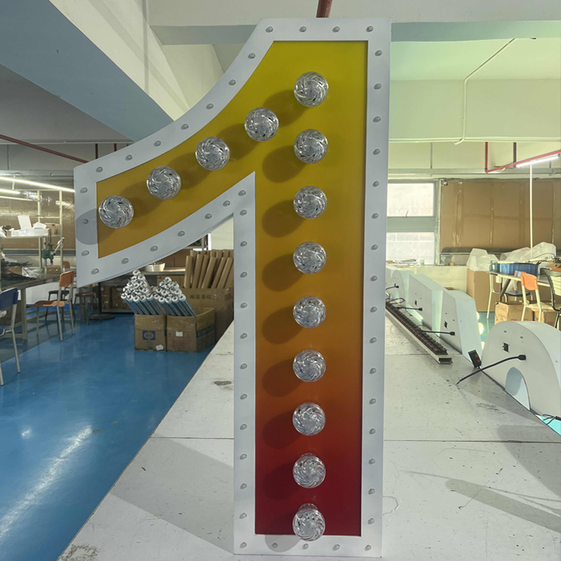  定制灯胆字LED发光字 游乐场婚庆派对酒吧广告字